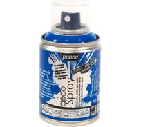 Краска PEBEO decoSpray на водной основе, аэрозоль, 100 мл, синий глянцевый 533383