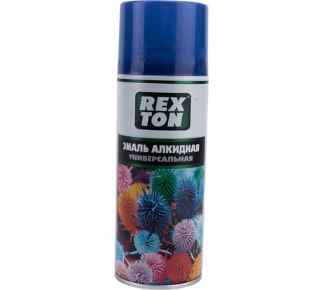 Алкидная универсальная эмаль REXTON синий, аэрозоль RT100.90