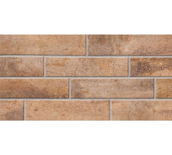 Плитка для стен Beryoza Ceramica Брик коричневый, 300x600x9 мм, 9 шт. ТГ-00004062