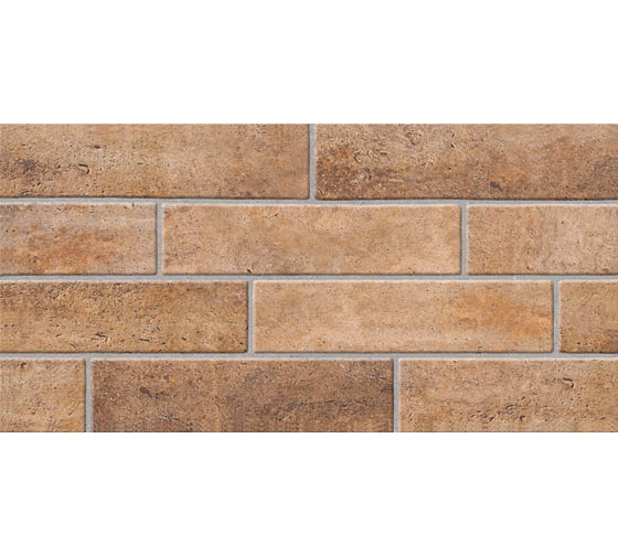 Плитка для стен Beryoza Ceramica Брик коричневый, 300x600x9 мм, 9 шт. ТГ-00004062