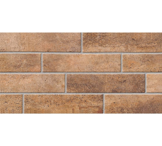 Плитка для стен Beryoza Ceramica Брик коричневый, 300x600x9 мм, 9 шт. ТГ-00004062