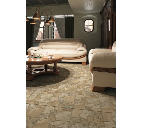 Керамогранит Beryoza Ceramica Колизей GP коричневый, 293x293x8 мм, 14 шт. 00-00000016