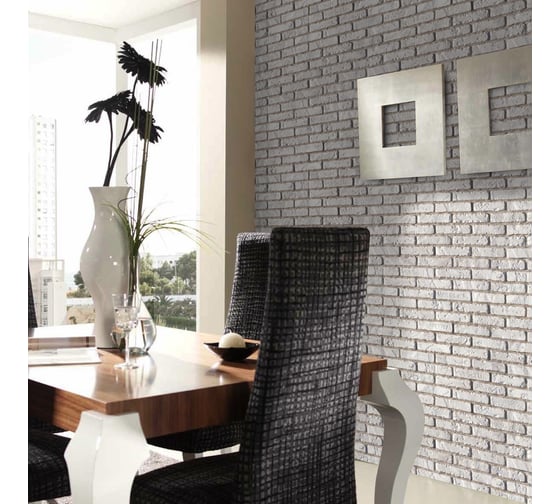 Декоративная гипсовая плитка "йорк брик" (york brick) MonteAlba белый, 0,96 кв.м А335-00