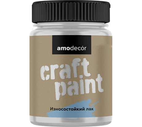 Декоративный лак для мебели и интерьера Amo decor w-5 глянцевый, 0.2 кг ТД000006711
