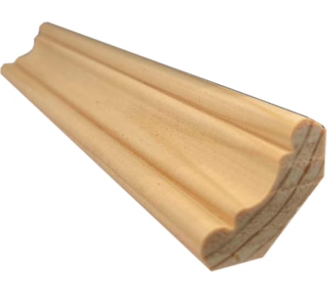 Плинтус ТД Крона 12x25х2500 мм, фигурный 21010102