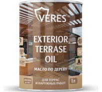 Масло для дерева VERES exterior terrase oil, 1 л, дуб 255542