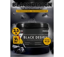 Краска интерьерная глубокоматовая высокоукрывистая черная Farbitex BlackDesig 3 кг 4300011867