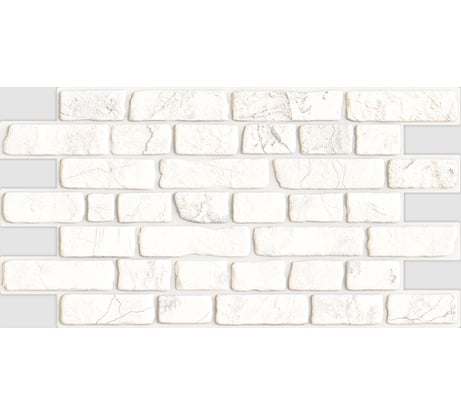 Панель пвх Регул кирпич "ретро белый" 0.4 мм, 1 шт. 229рб