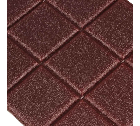 Самоклеящаяся плитка INBLOOM 60x60x0.8 см, XPE, шоколад 172-078