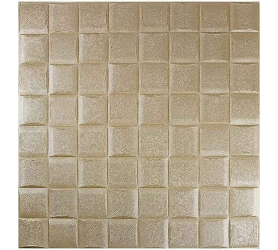 Самоклеящаяся плитка INBLOOM 70x70x0.5 см, XPE, золотой жемчуг 172-088