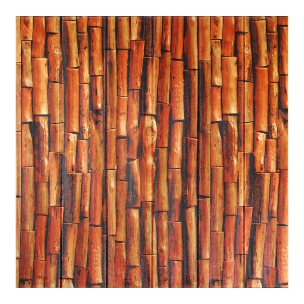 Самоклеящаяся плитка INBLOOM 70x70x0.7 см, XPE, бамбук 172-085 ...