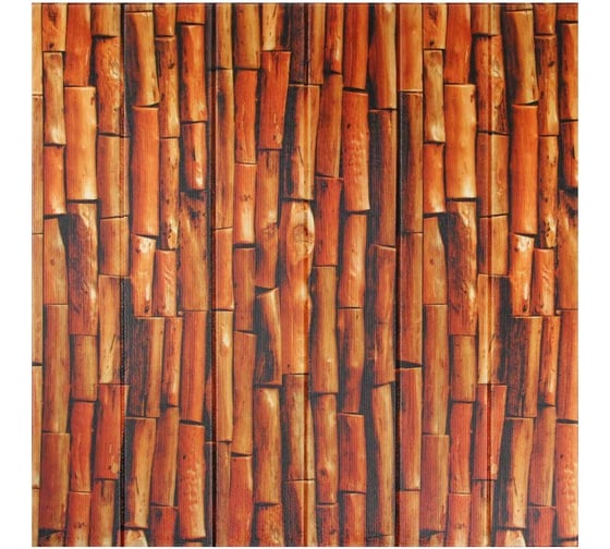 Самоклеящаяся плитка INBLOOM 70x70x0.7 см, XPE, бамбук 172-085 1