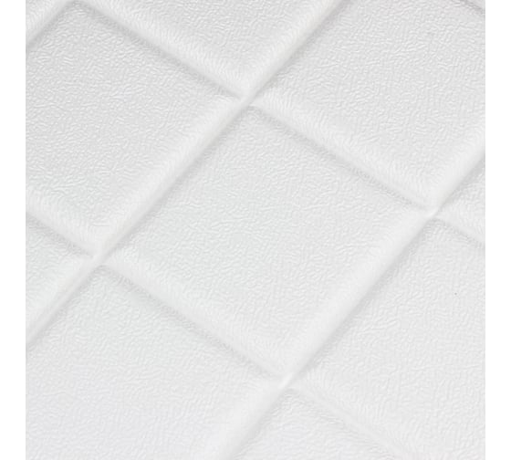 Самоклеящаяся плитка INBLOOM 60x60x0.8 см, XPE, белая 172-077
