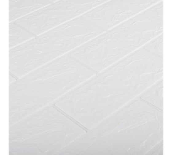 Самоклеящаяся плитка INBLOOM 70x77x0.3 см, XPE, белая 172-073