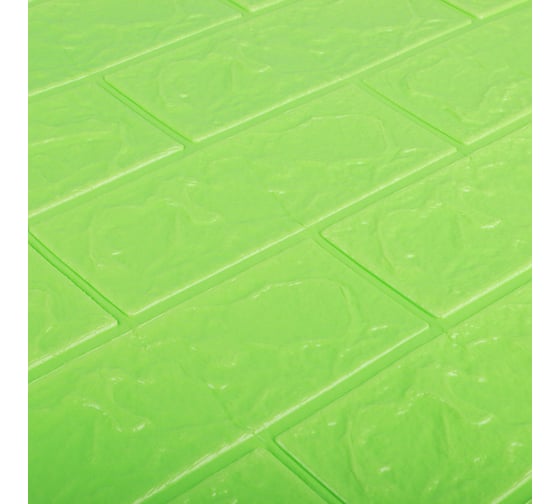 Самоклеящаяся плитка INBLOOM 70x77x0.3 см, XPE, зеленая 172-074
