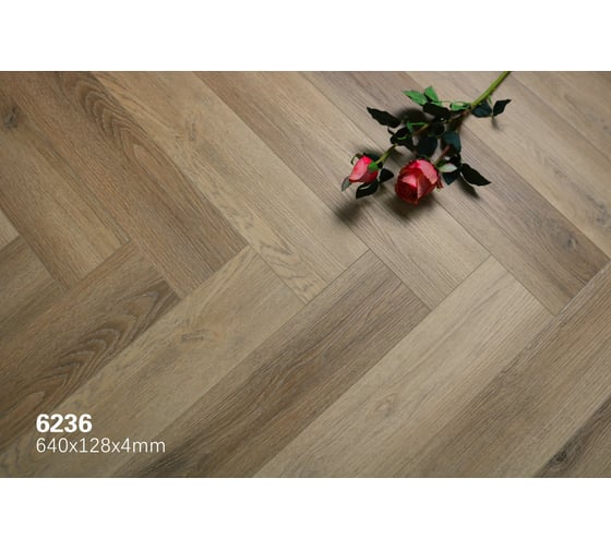 Ламинат Floorwood SPC Authentic 0.5 мм, 43 класс, 4U micro 640х128х4 мм, 6236 Costa sierra/Прибрежные горы, 1.3107 кв.м 6236-01