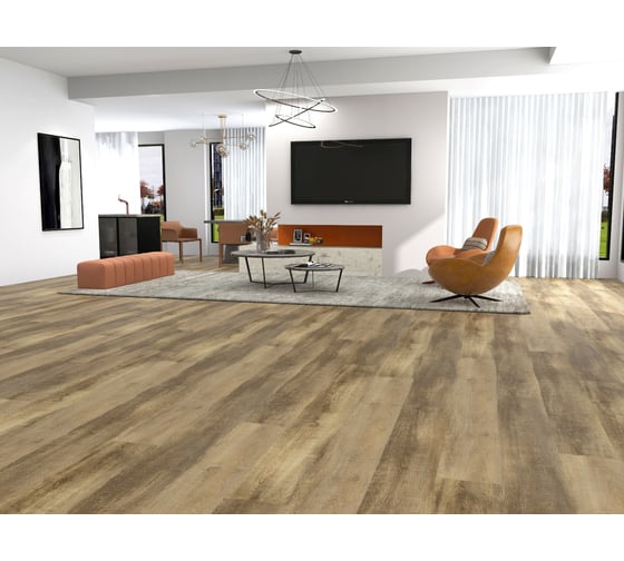Ламинат Floorwood SPC Joy 0.5 мм, 43 класс, 1220x182x3.5 мм, Eddy/Эдди, 2.665 кв.м 8864
