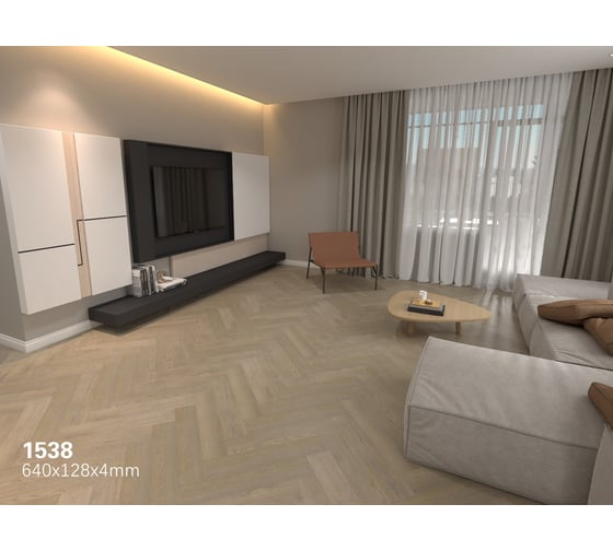 Ламинат Floorwood SPC Authentic 0.5 мм, 43 класс, 4U micro, 640х128х4 мм, 1538 Golden sunset/золотой закат, 1.3107 кв.м 1506-38