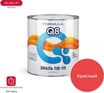 Эмаль ПРЕСТИЖ ПФ-115 FORMULA Q8 алкидная, глянцевая, 2.7 кг, красная 51820