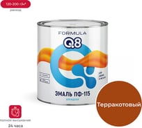 Эмаль ПРЕСТИЖ ПФ-115 FORMULA Q8 алкидная, глянцевая, 2.7 кг, терракотовая 134931