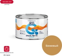 Эмаль ПРЕСТИЖ ПФ-115 FORMULA Q8 алкидная, глянцевая, 0.4 кг, бежевая 209381