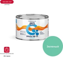 Эмаль ПРЕСТИЖ ПФ-115 FORMULA Q8 алкидная, глянцевая, 0.4 кг, зеленая 209388