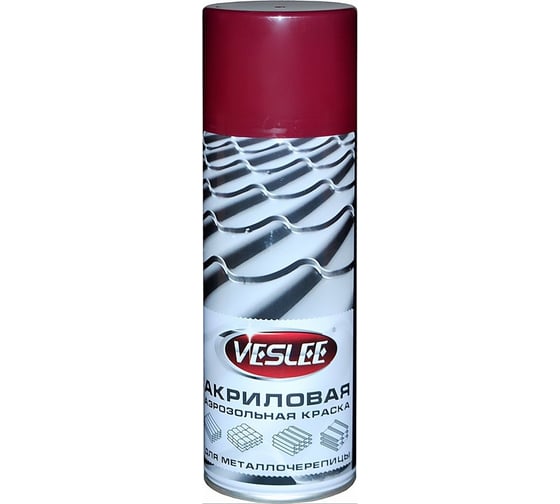 Краска для металлочерепицы Veslee RAL 3005, винно-красный VIRFRD 1