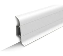 Напольный плинтус IDEAL Комфорт 55 мм, 2.5 м, 001 белый К55-1 001 БЕЛ