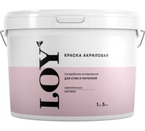 Краска акриловая супербелая интерьерная для стен и потолков ABC FARBEN 1.1 кг 4300011940