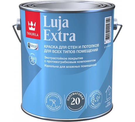 Экстра-стойкая краска Tikkurila LUJA EXTRA A п/мат 2,7л 700014024