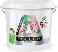 Краска для обоев ПРЕСТИЖ Poller акриловая, глубокоматовая, 9 л, белая 240898