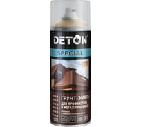 Грунт-эмаль для профнастила и металлочерепицы Deton SPECIAL слоновая кость, RAL 1014, аэрозоль 520 мл DTN-A07296