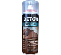 Грунт-эмаль для профнастила и металлочерепицы Deton SPECIAL рубиново-красный, RAL 3003, аэрозоль 520 мл DTN-A07360