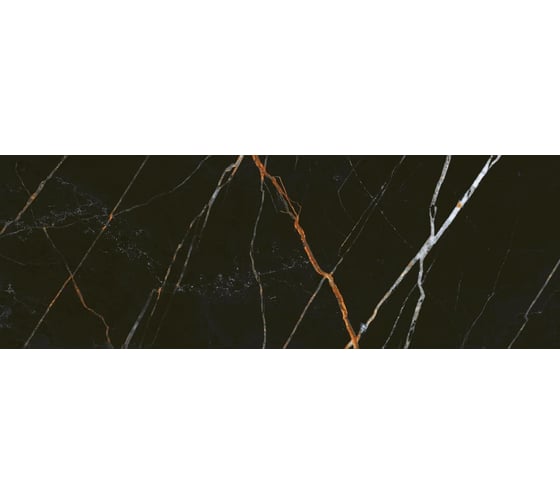 Настенная плитка Eletto Ceramica black and gold 24,2x70 см 508111201