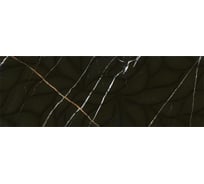 Настенная плитка Eletto Ceramica black and gold struttura 24,2x70 см 508171101