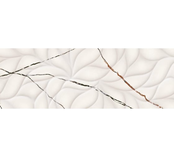 Настенная плитка Eletto Ceramica bianco covelano struttura 24,2x70 см 508151101