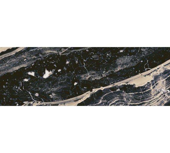 Настенная плитка Eletto Ceramica levanto nero 24,2x70 см 508401201