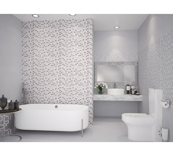 Настенная плитка Eletto Ceramica malwiya grey 24,2x70 см 506941201