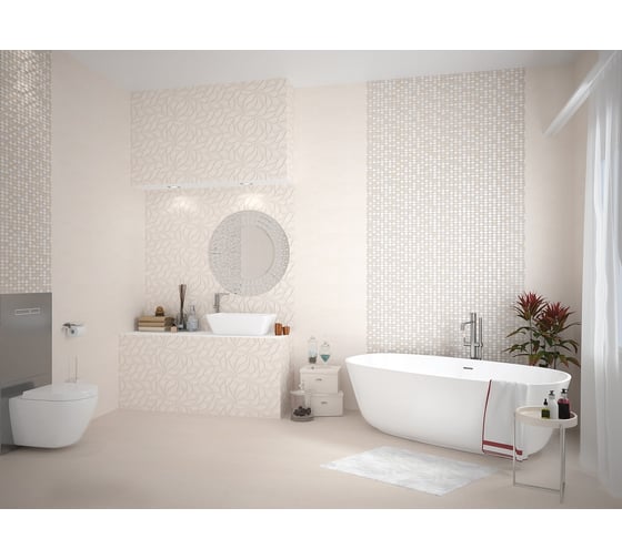 Настенная плитка Eletto Ceramica malwiya milk 24,2x70 см 506911201