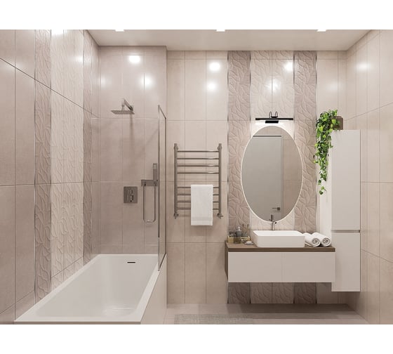 Настенная плитка Eletto Ceramica odense beige 24,2x70 см 506111102