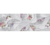 Настенная плитка Eletto Ceramica malwiya grey floris 24,2x70 см 506961101