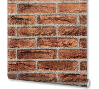 Плёнка самоклеящаяся ROOM DECOR 10451-45 красный кирпич 45x8 м 10451-45х8м