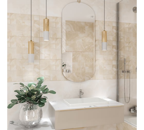 Плитка Azori Ceramica Opale beige struttura, 31.5x63 см 509051101