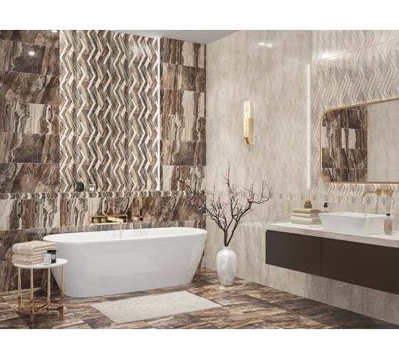 Плитка Azori Ceramica Atlas dark, 31.5x63 см 508871101