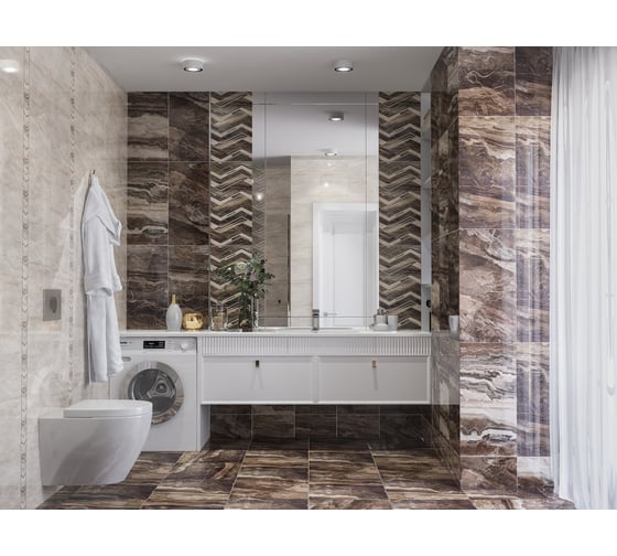 Плитка Azori Ceramica Atlas dark, 31.5x63 см 508871101