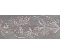 Декор Azori Ceramica sonnet grey flower, 20.1x50.5 см, 1 шт. 587902001