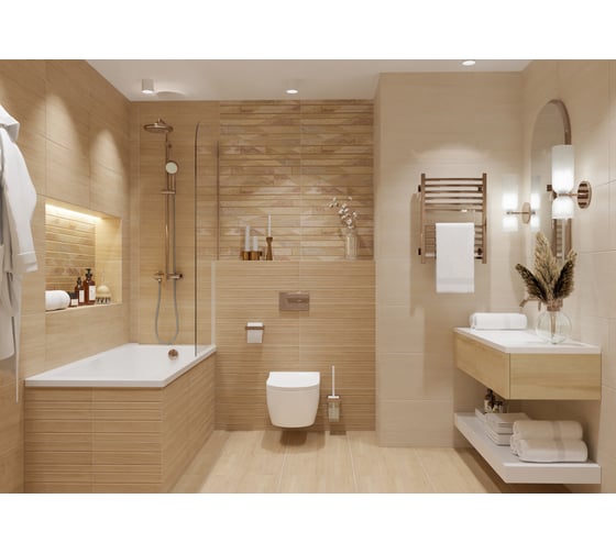 Плитка Azori Ceramica Rustic beige, 31.5x63 см 508541101
