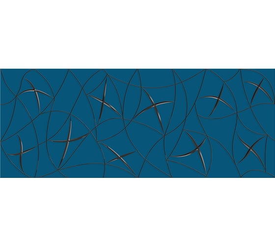 Декор Azori Ceramica vela indigo stella, 20.1x50.5 см, 1 шт. 587082002