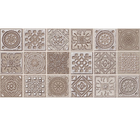 Декор Azori Ceramica grazia mocca nefertiti, 20.1x40.5 см, 1 шт. 585592001