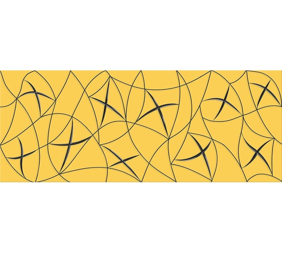 Декор Azori Ceramica vela ochra stella, 20.1x50.5 см, 1 шт. 587092001 1